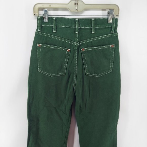 Reformation Green Emerald Cowboy High-rise Straight Organic Jeans - Picture 8 of 9